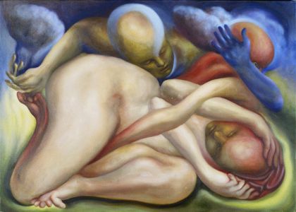Rescue, oil on canvas, 2003.