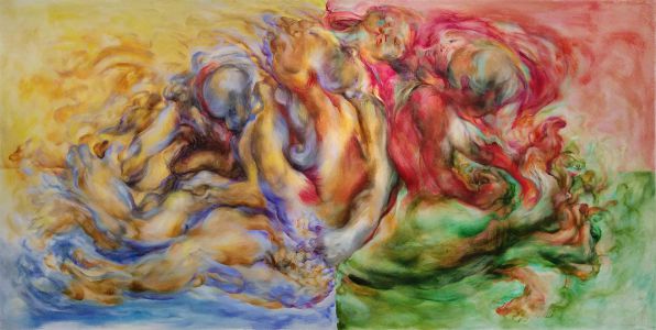 Quartered, oil on canvas, 2016.