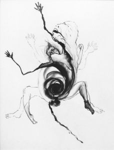 Childhood Memory, charcoal, 1990.