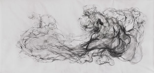 Reach, pastel, 2014.
