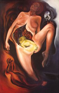 Psychological Anatomical Unconcscious Grotesque, acrylic, 1993.